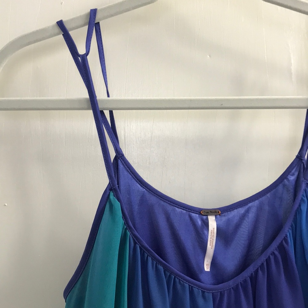 Free People Rainbow Sorbet Dress in Summer Sea